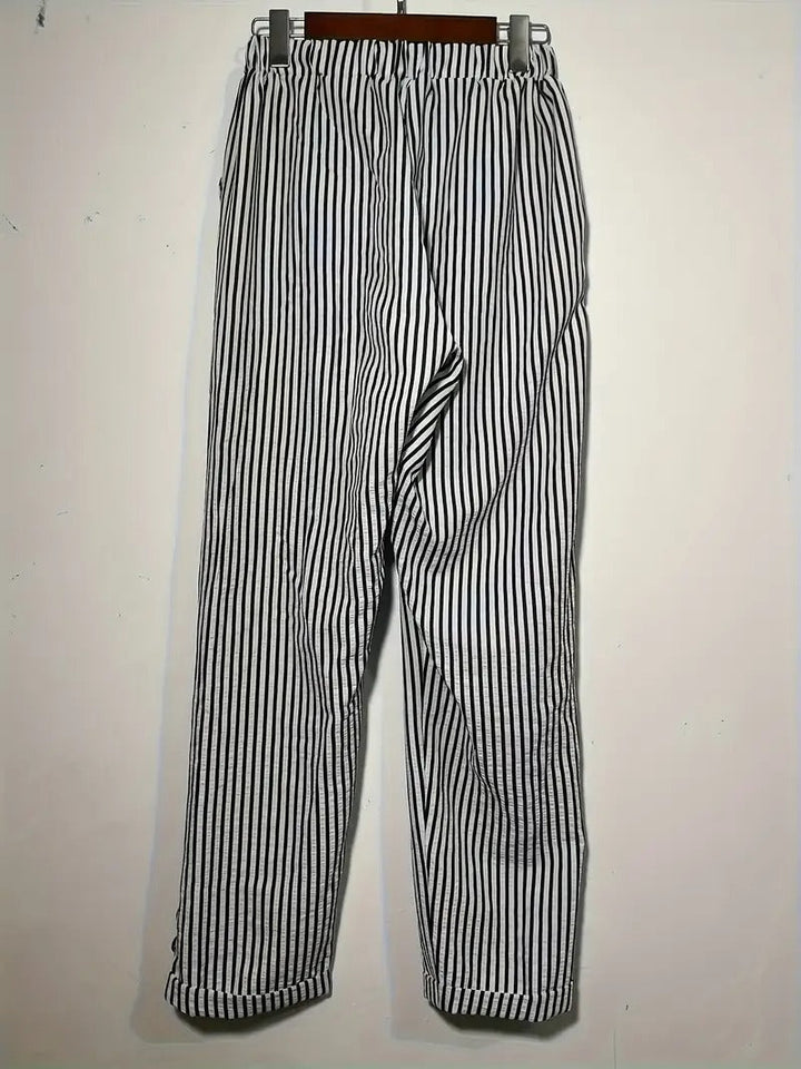 RIEKE - WEITE HOSE MIT VERTIKALEN STREIFEN