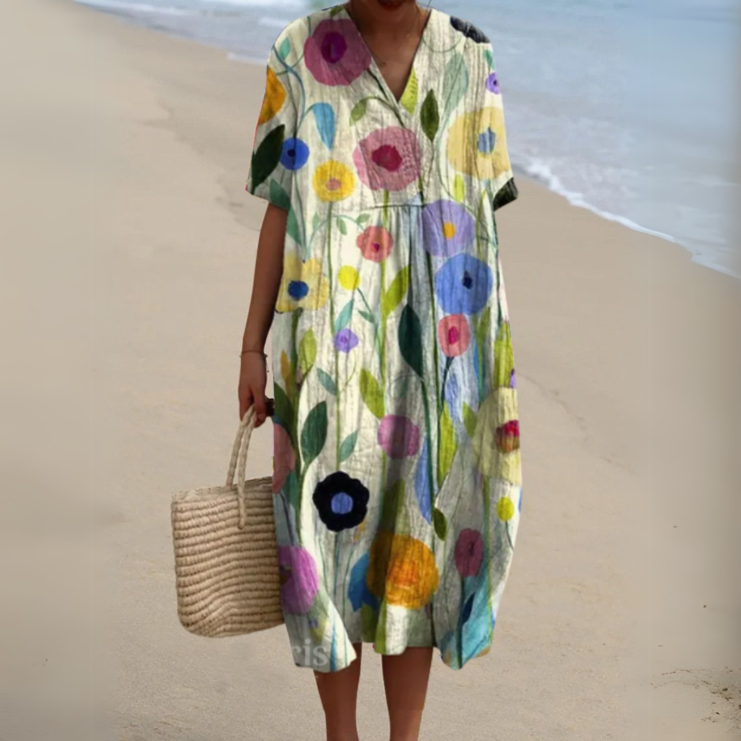 Amalie - Sommerkleid mit Blumenmuster