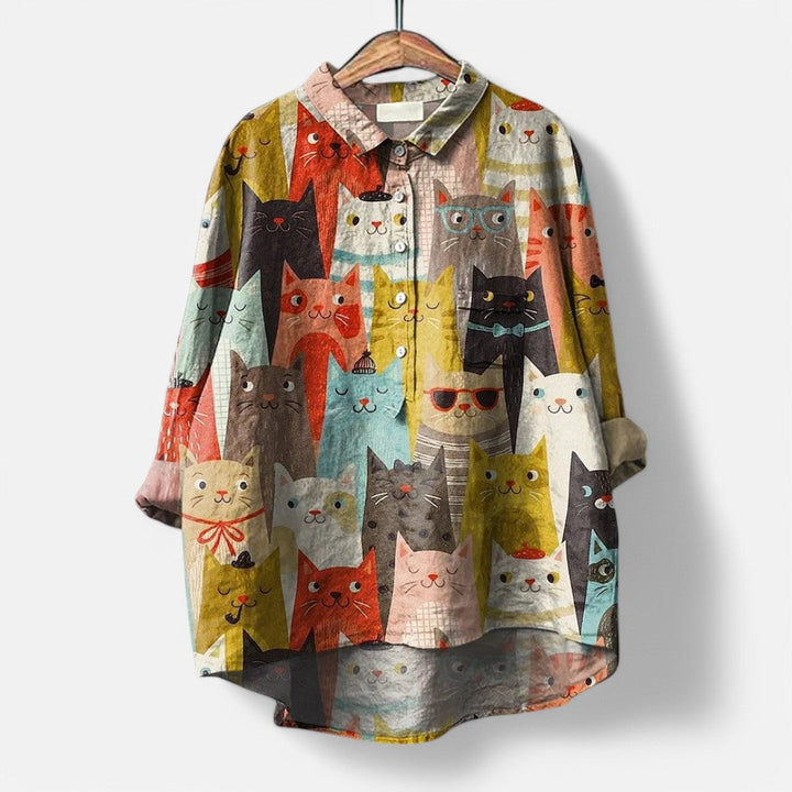 Amelie – Bluse im kunstvollen Look