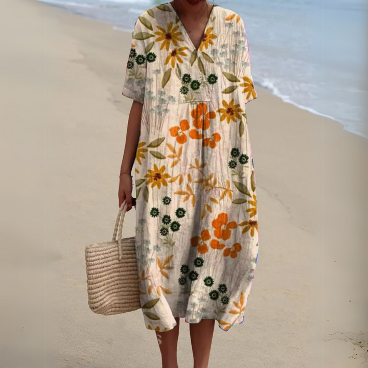 Amalie - Sommerkleid mit Blumenmuster