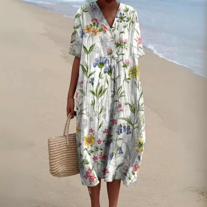 Amalie - Sommerkleid mit Blumenmuster