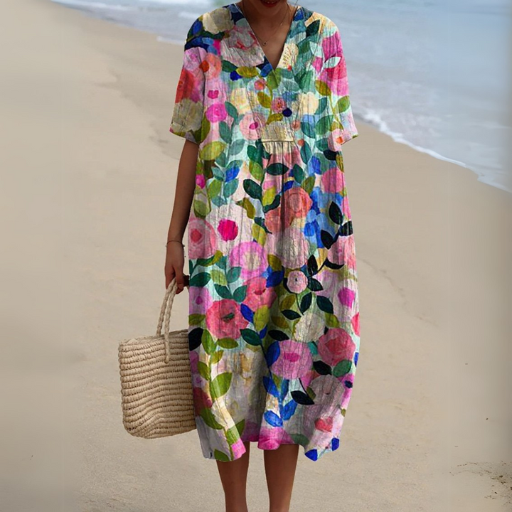 Amalie - Sommerkleid mit Blumenmuster