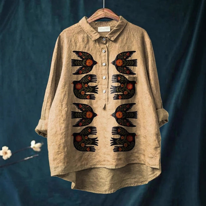 Mette | Stilvolle Kunstbluse – Fühle dich elegant und unwiderstehlich