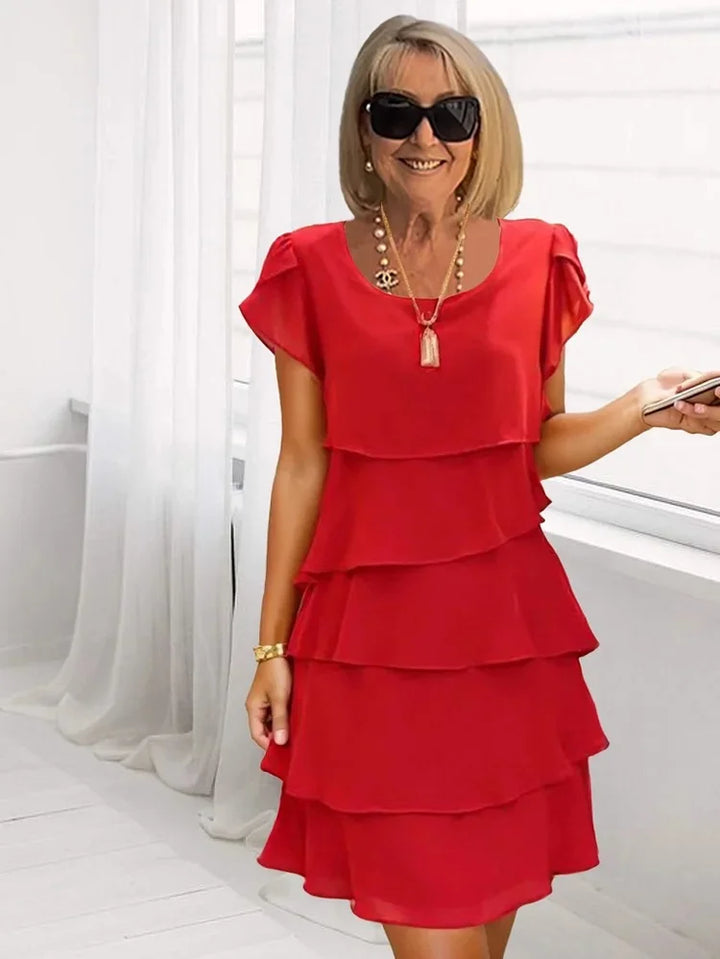 EDELINA - KLEID MIT FLIEßENDEN LAGEN
