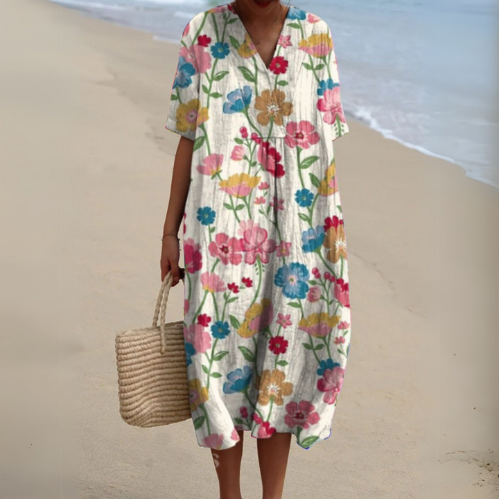 Amalie - Sommerkleid mit Blumenmuster