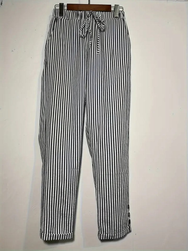 RIEKE - WEITE HOSE MIT VERTIKALEN STREIFEN