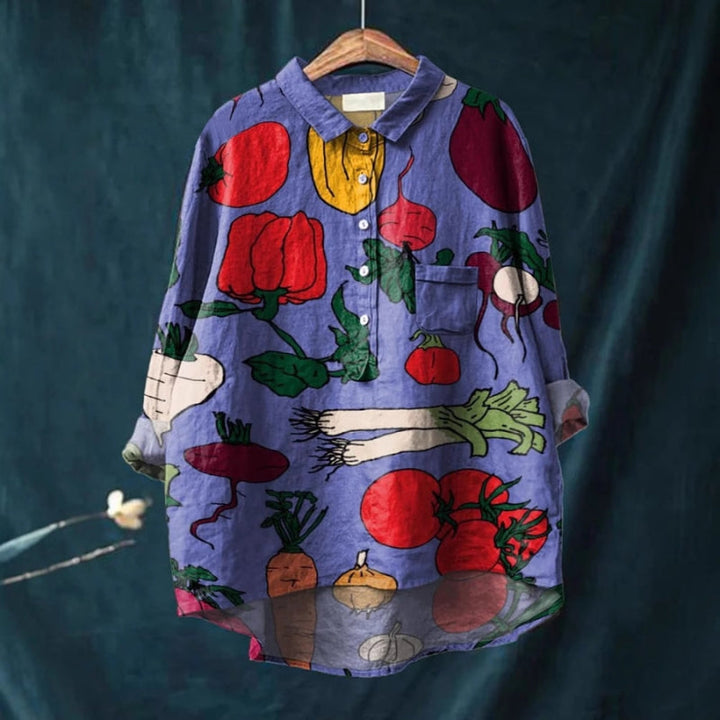 Mette | Stilvolle Kunstbluse – Fühle dich elegant und unwiderstehlich