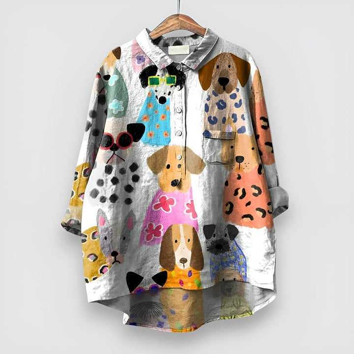 Amelie – Bluse im kunstvollen Look