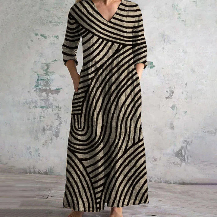 Maria | Vintage Streifen Kleid