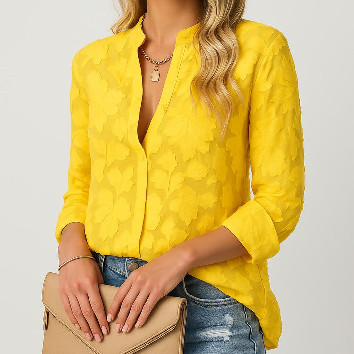 Isabella | Premium Jacquardbluse