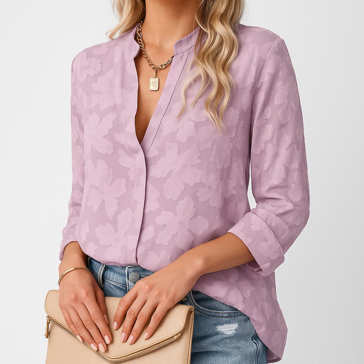 Isabella | Premium Jacquardbluse