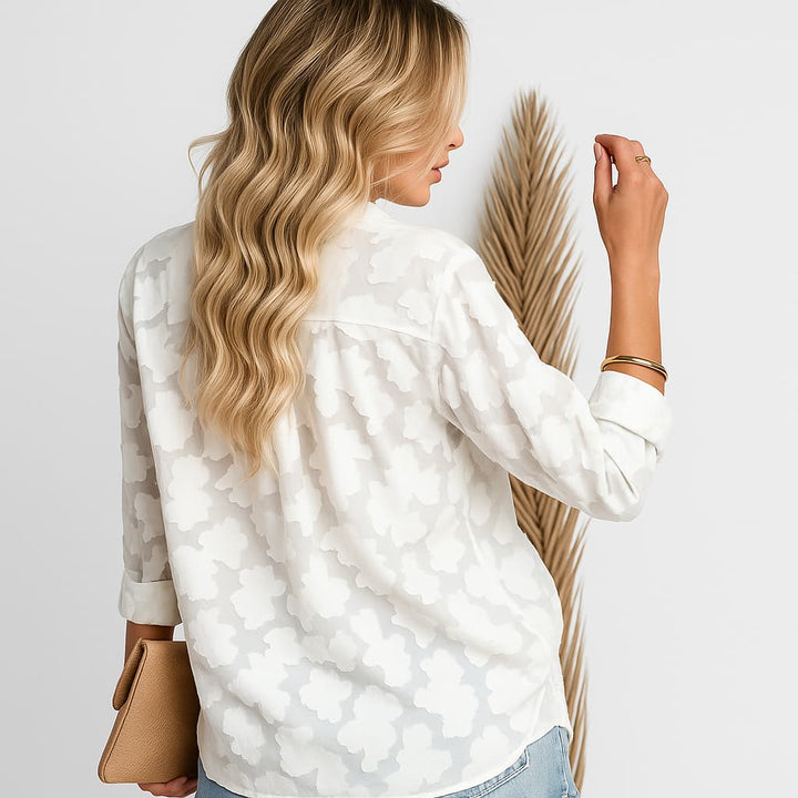 Isabella | Premium Jacquardbluse