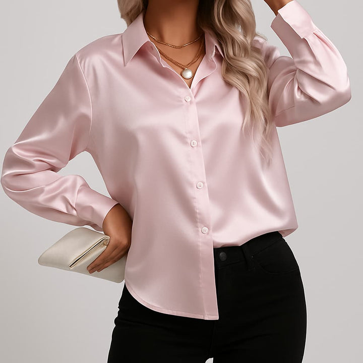 Audrey | Edel Satinbluse