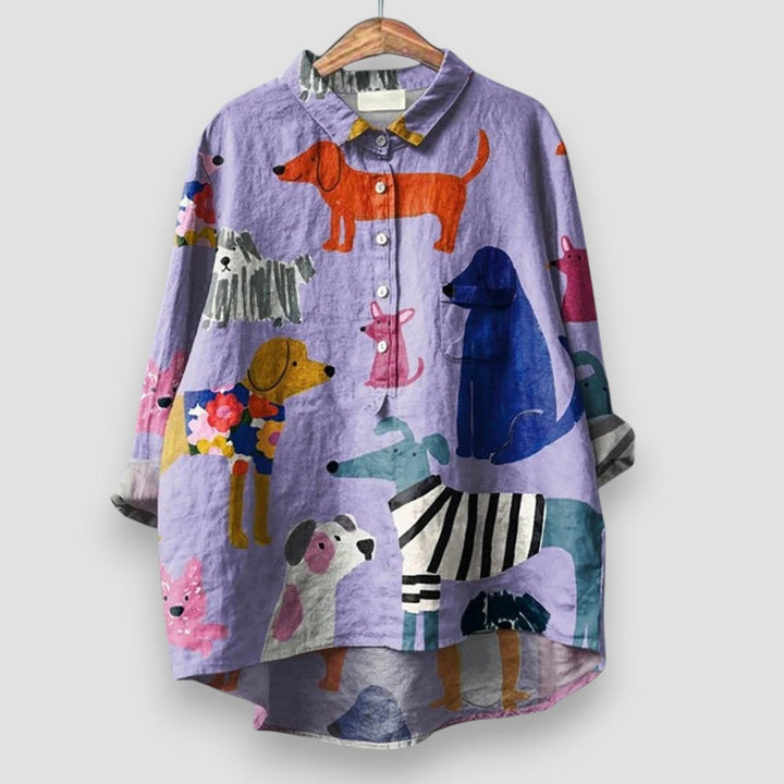 Amelie – Bluse im kunstvollen Look
