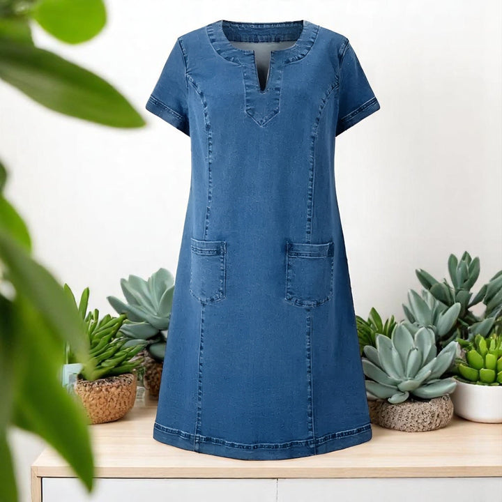 LENA – Weiches Jeanskleid