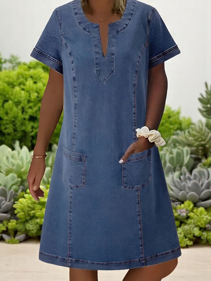 LENA – Weiches Jeanskleid