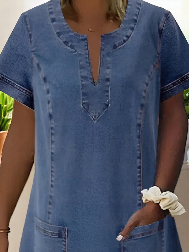 LENA – Weiches Jeanskleid