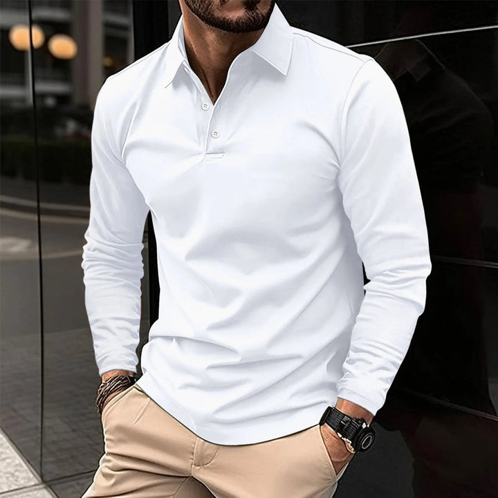 ROBERT - LÄSSIGES LANGARMPOLOSHIRT