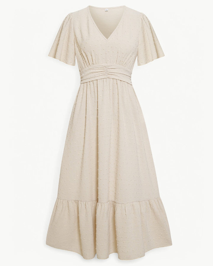 Theresia | Leichtes, stilvolles Kleid mit V-Ausschnitt