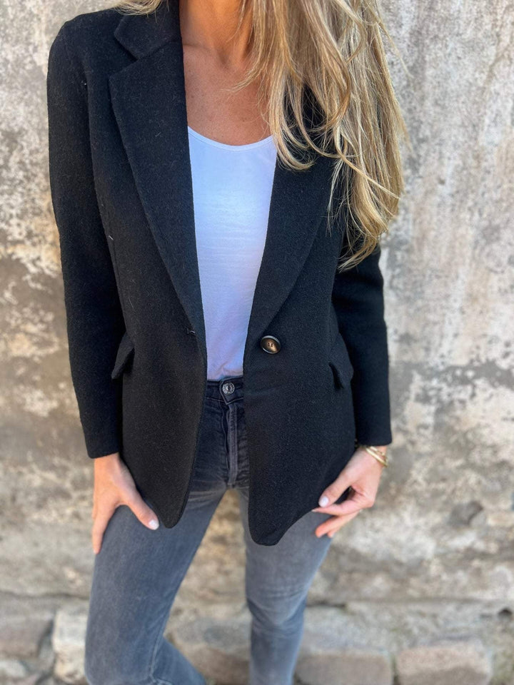 SYLVIA - BLAZER AUS WOLLE MIT REVERS