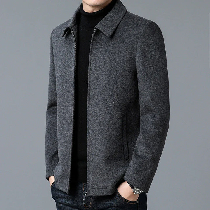 JOHANN - ÜBERGROßE WOLLJACKE MIT REISSVERSCHLUSS