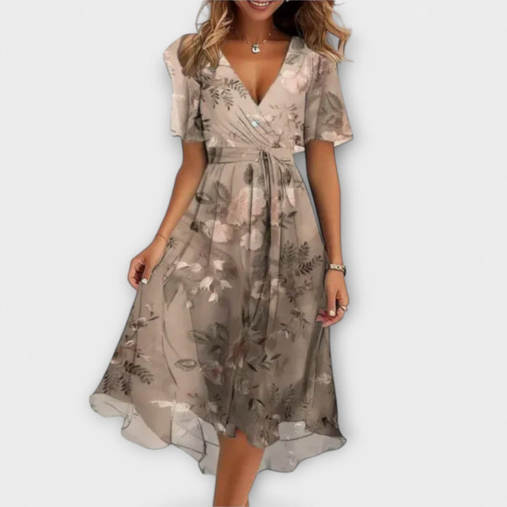 Annegret – Damenkleid mit V-Ausschnitt