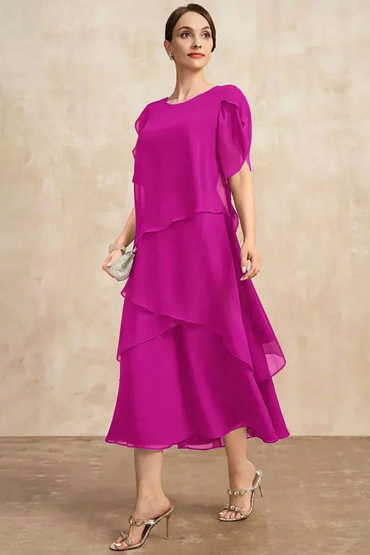 ZEHRA - KLASSISCHES CHIFFONKLEID