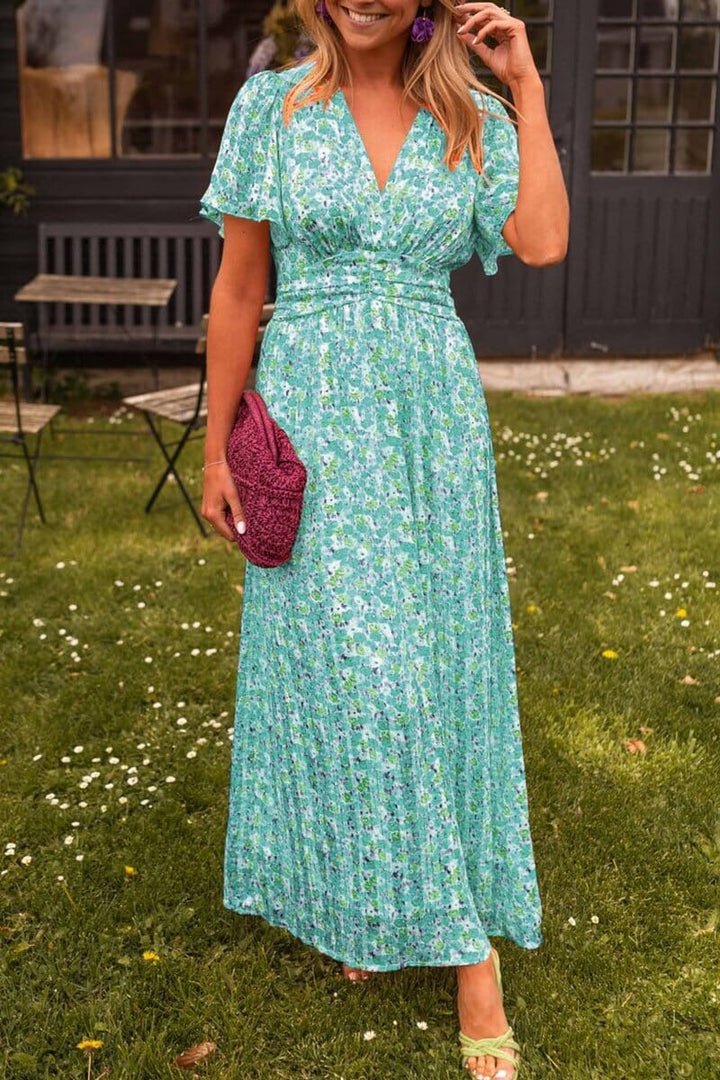 Valentina | Elegantes Maxikleid mit V-Ausschnitt